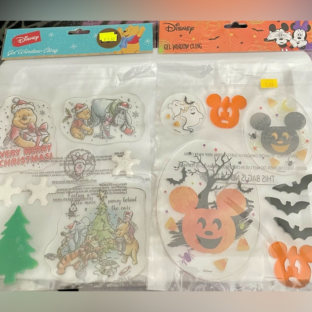 **FINAL PRICE** Disney Festive Window Clings